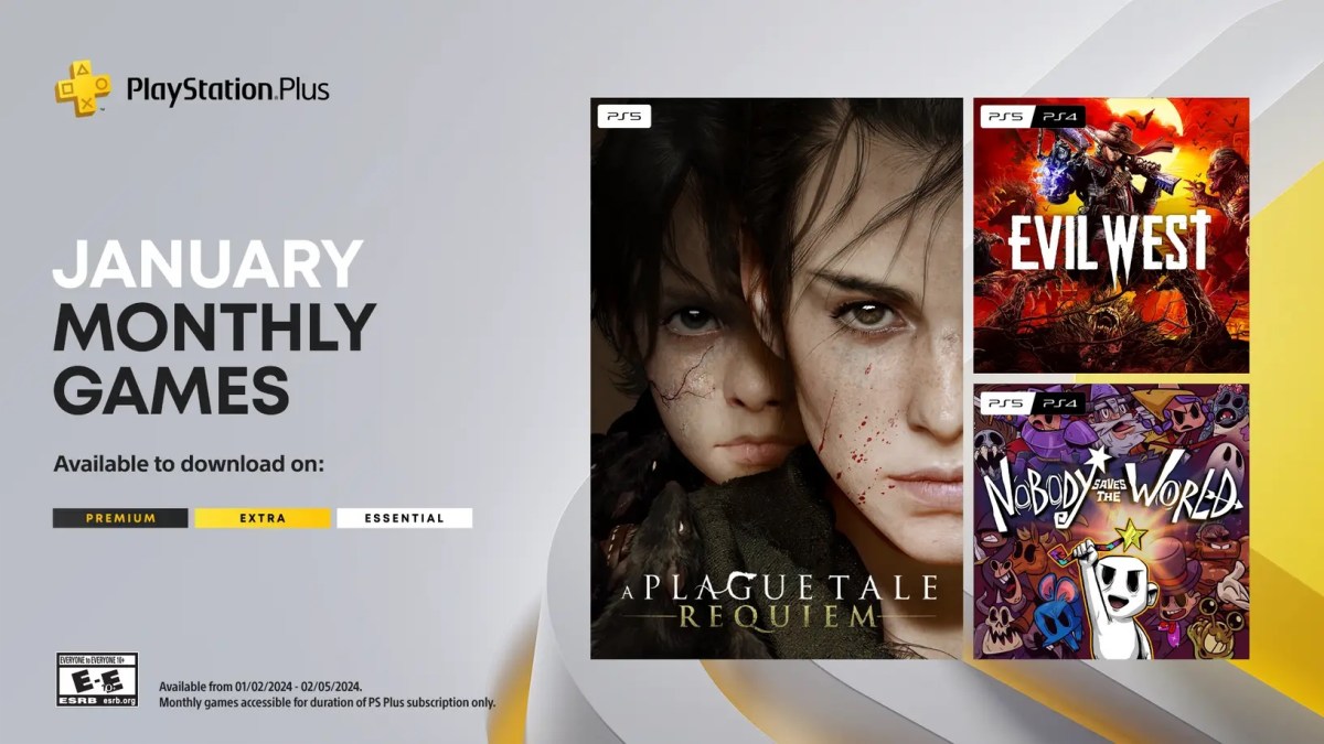 PlayStation Plus begins 2024 with A Plague Tale, Evil West for January