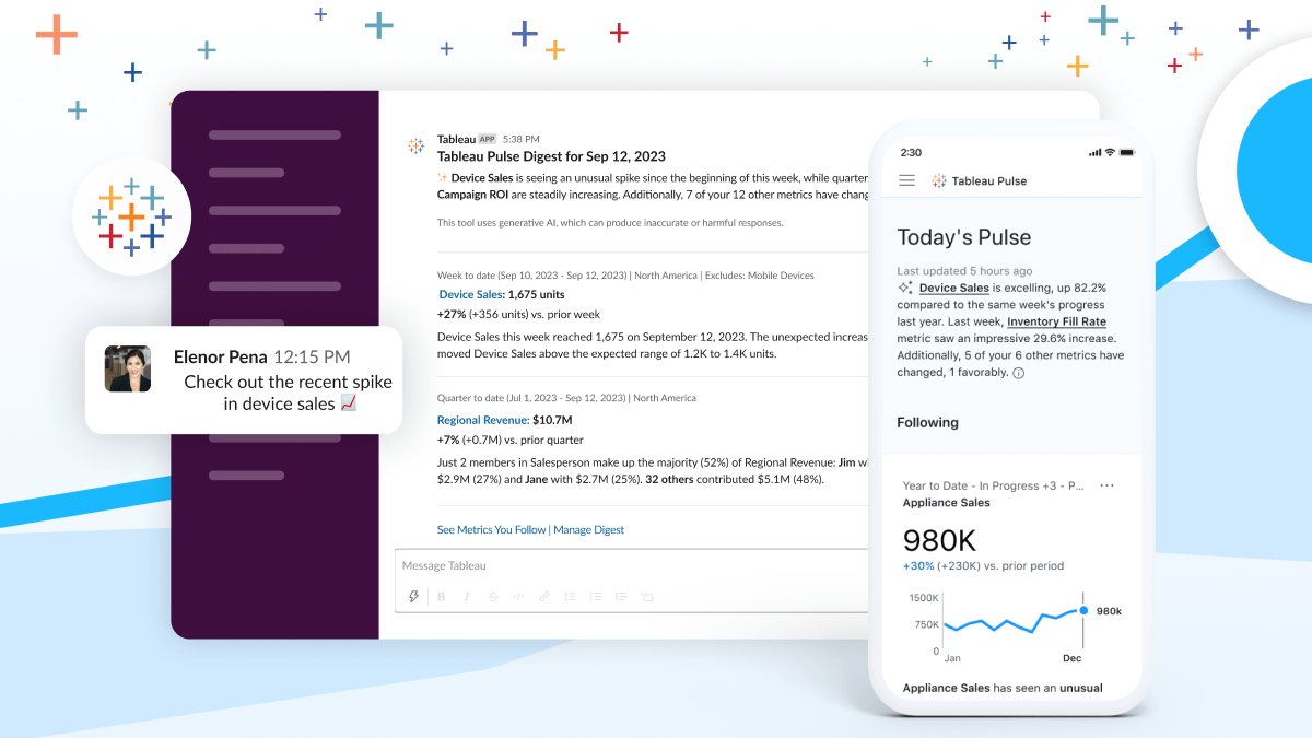 Salesforce Tableau looks beyond business intelligence dashboards with AI-powered Pulse